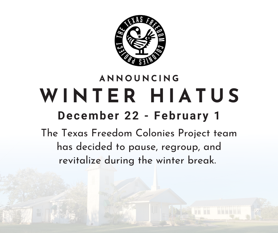 Winter Hiatus December 22-February 1